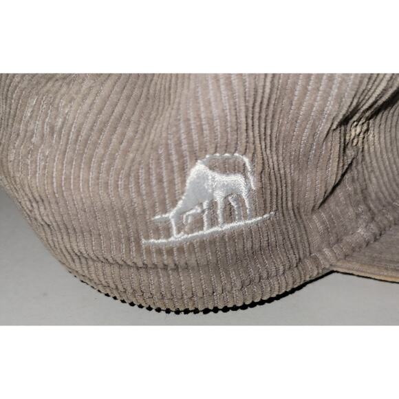 Jumby Bay Island Antigua West Indies Gray Corduroy Snap Back Embroidered Hat Cap - Picture 3 of 7